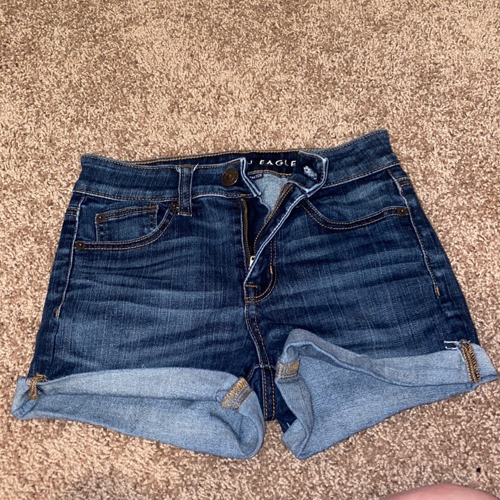 American Eagle Hi-Rise Shortie Shorts